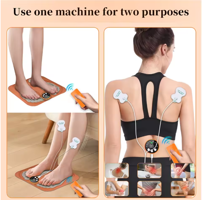 EMS Foot Massage Mat - Wireless Relief For Tired, Aching Feet