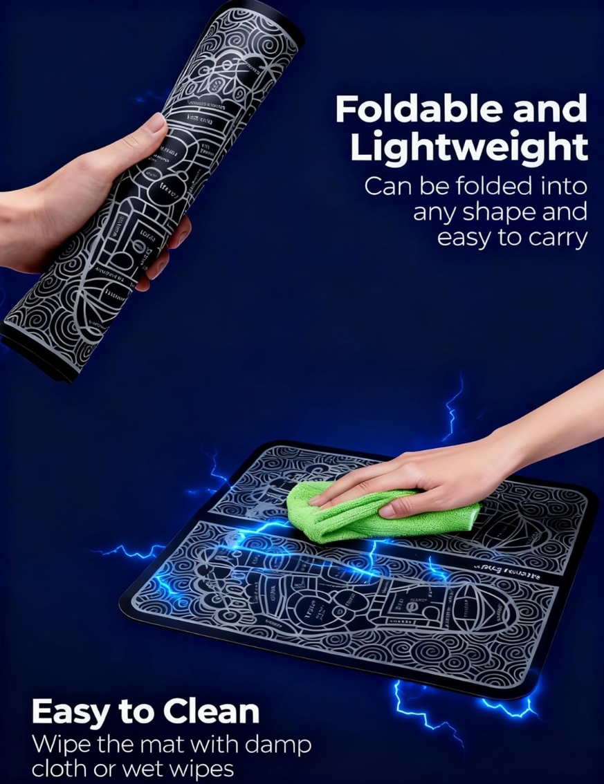 EMS Foot Massager Mat - Deep Tissue Relief & Circulation Booster